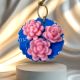 Handcrafted Succulent Pink Blue Soy Wax Sachet Set of 2